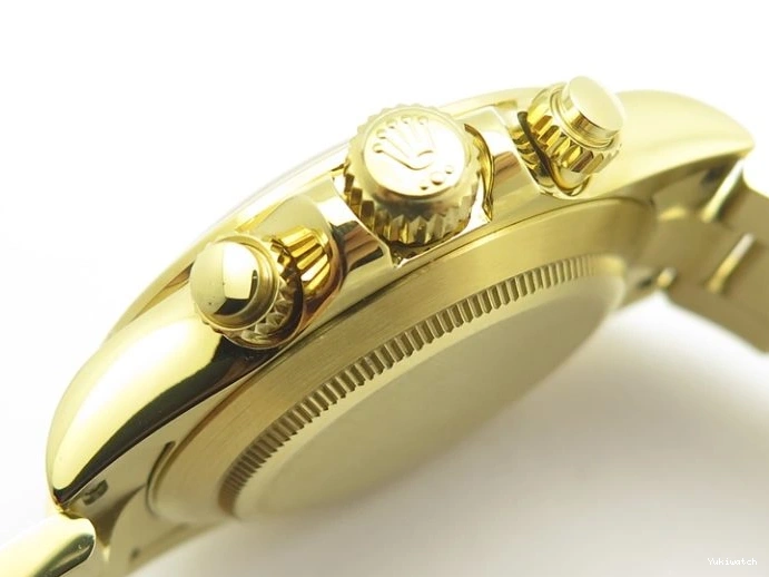 Plated YG 904L 1:1 116508 And SS Case Bracelet Green Clone Edition Dial Best Super A4130 ARF Daytona 0414